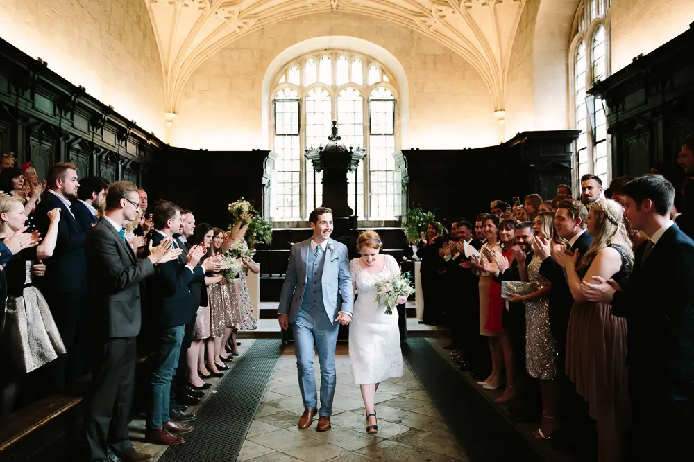A wedding at the Bodlian Library Oxford