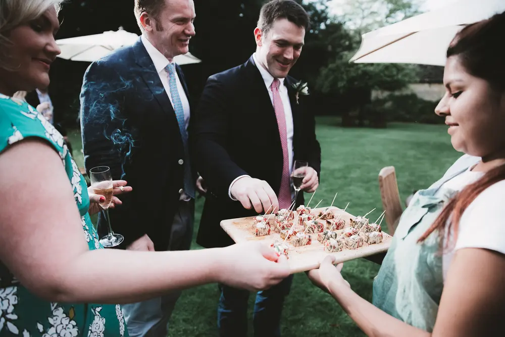 wedding food at Rhodes House