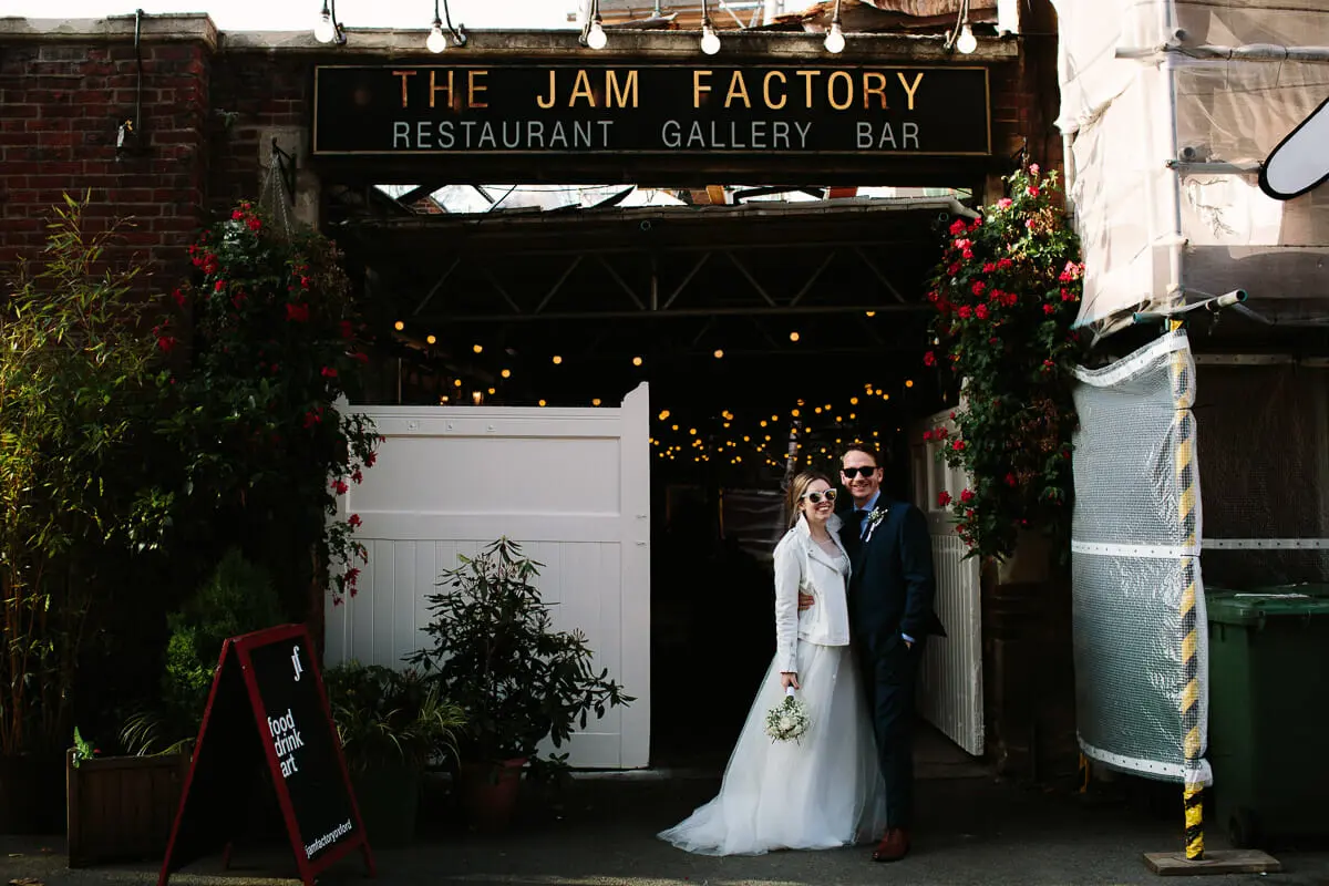 oxford wedding at the Jam Factory