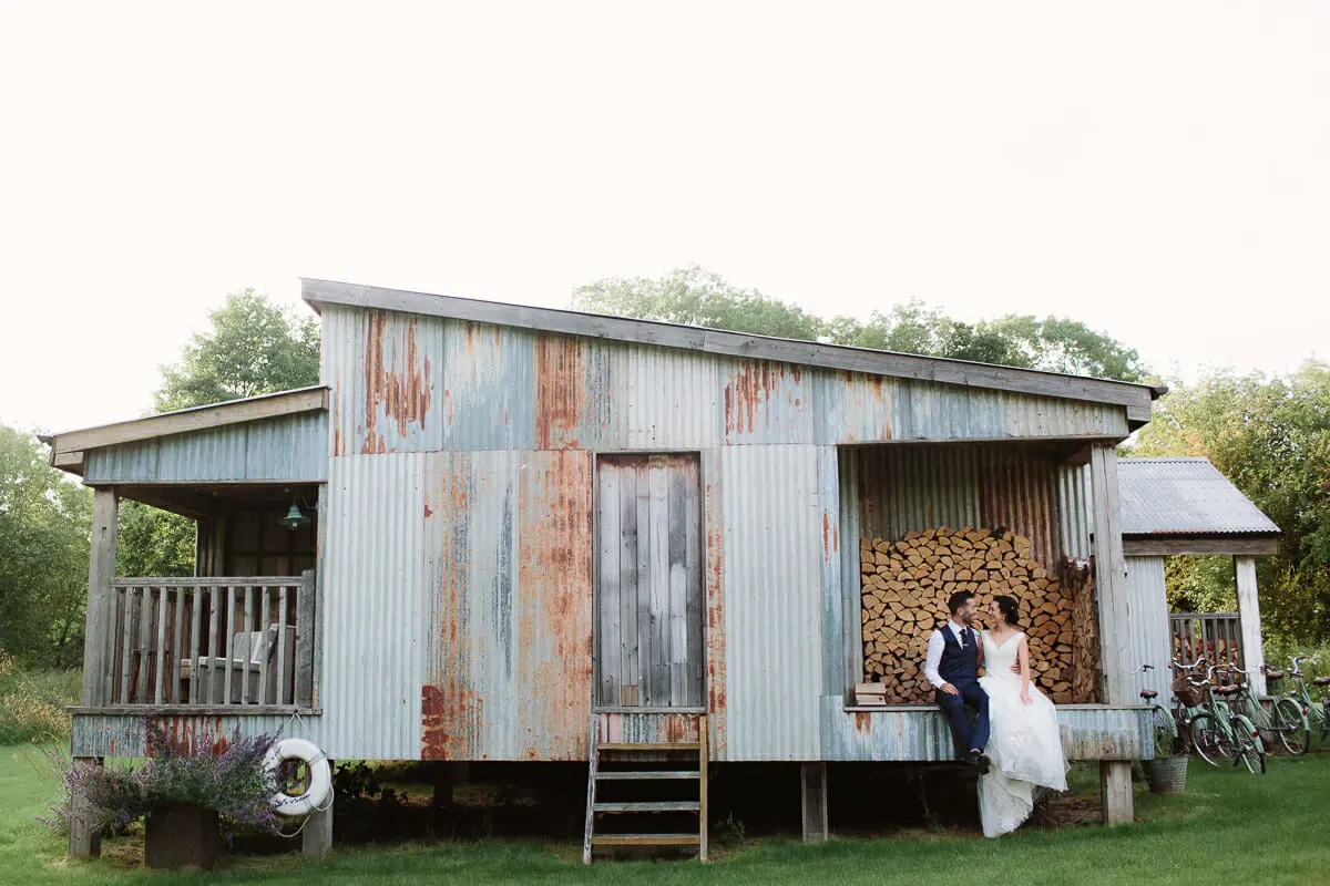 Bride + Groom at Oxfordshire Soho Farmhouse