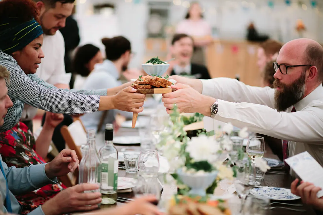 The Perch Oxford Wedding - sharing platters by The Oxford Wedding Blog