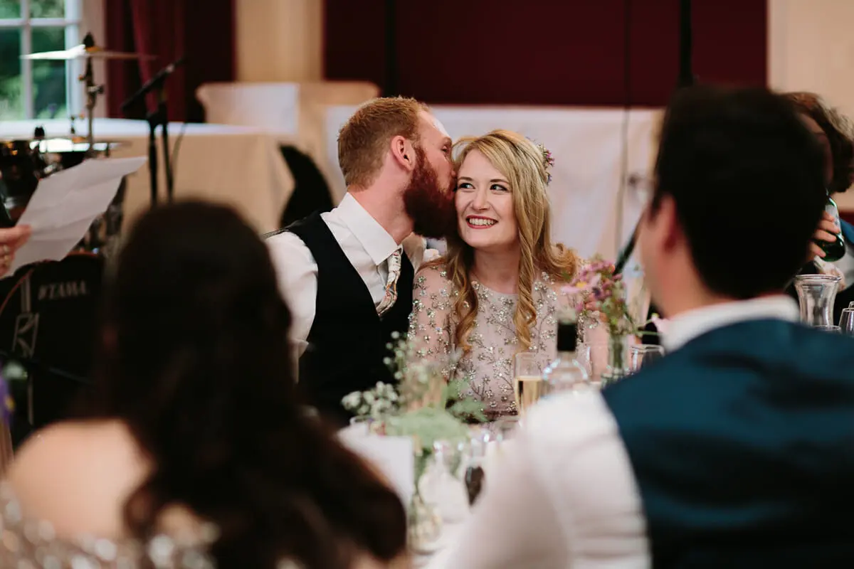 Bride and groom at OXFORD UNIVERSITY WEDDING AT ST. HUGH'S COLLEGE