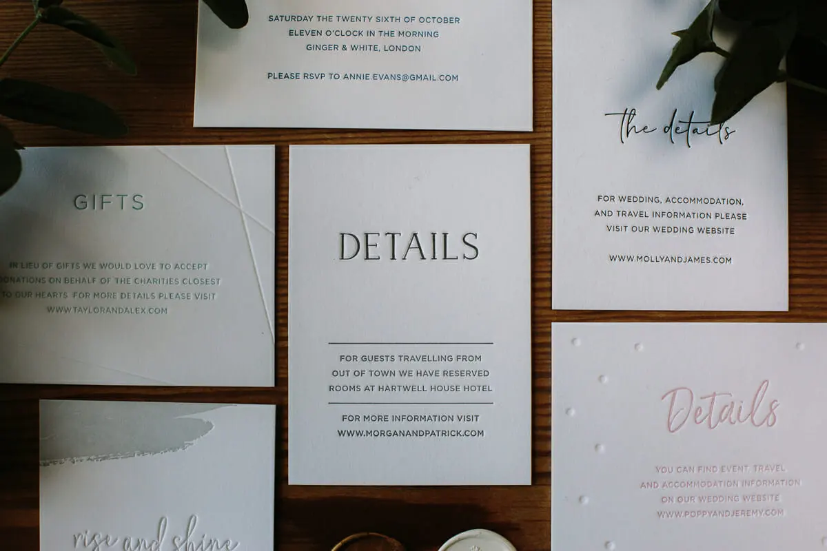WEDDING INVITATIONS Oxford