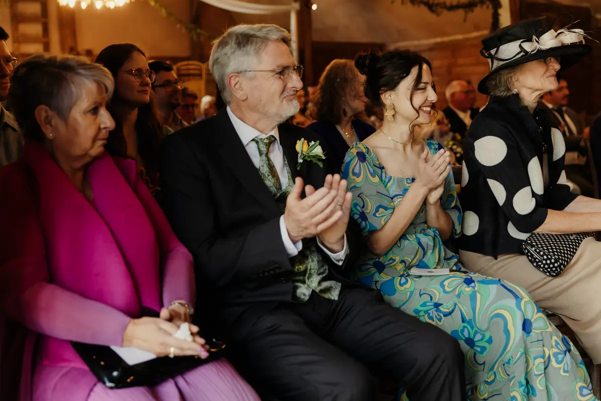 The wedding ceremony - Lains Barn Wedding