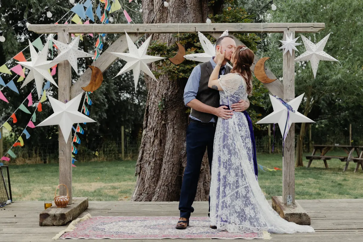 Outdoor wedding ceremony Oxford