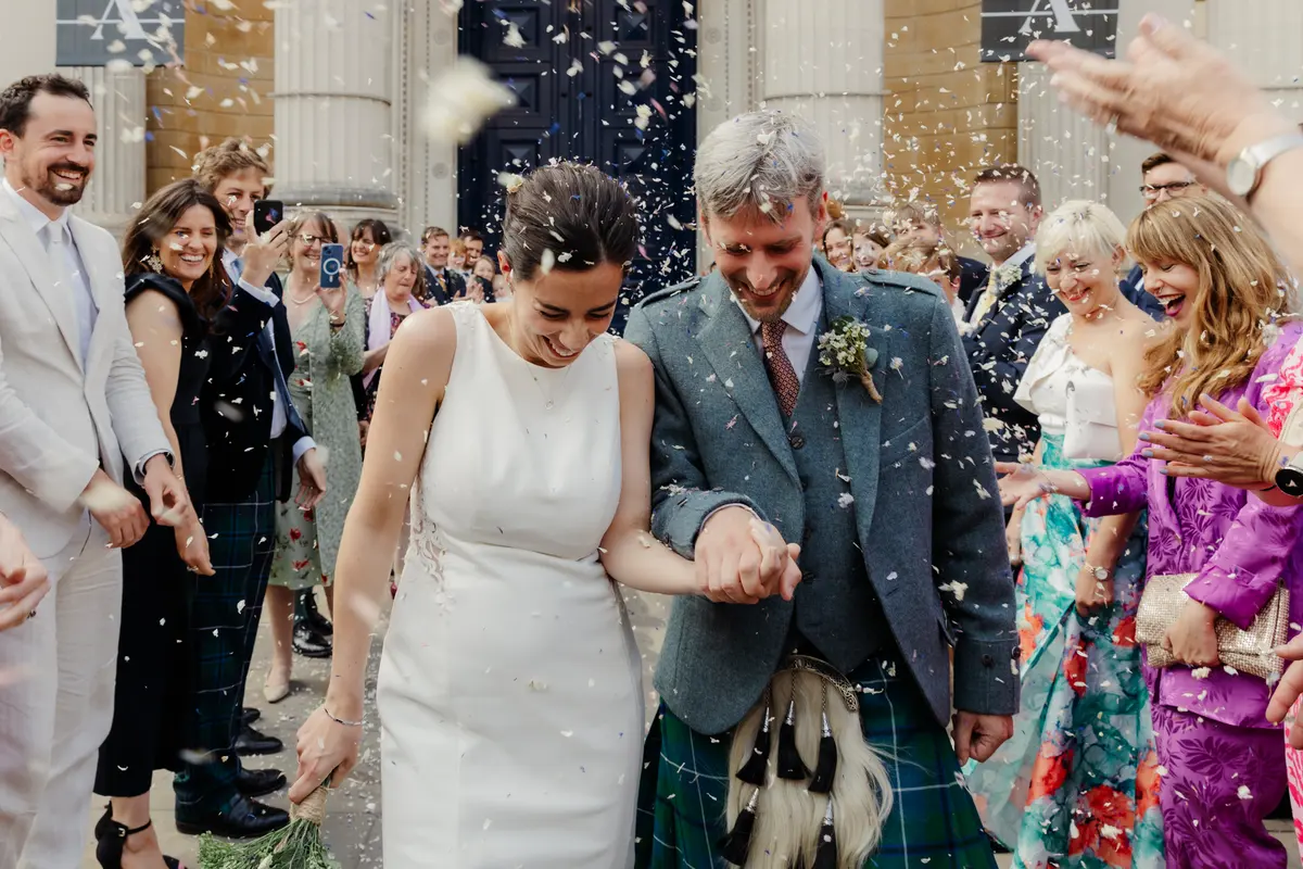 Just married at Ashmolean Museum Oxford