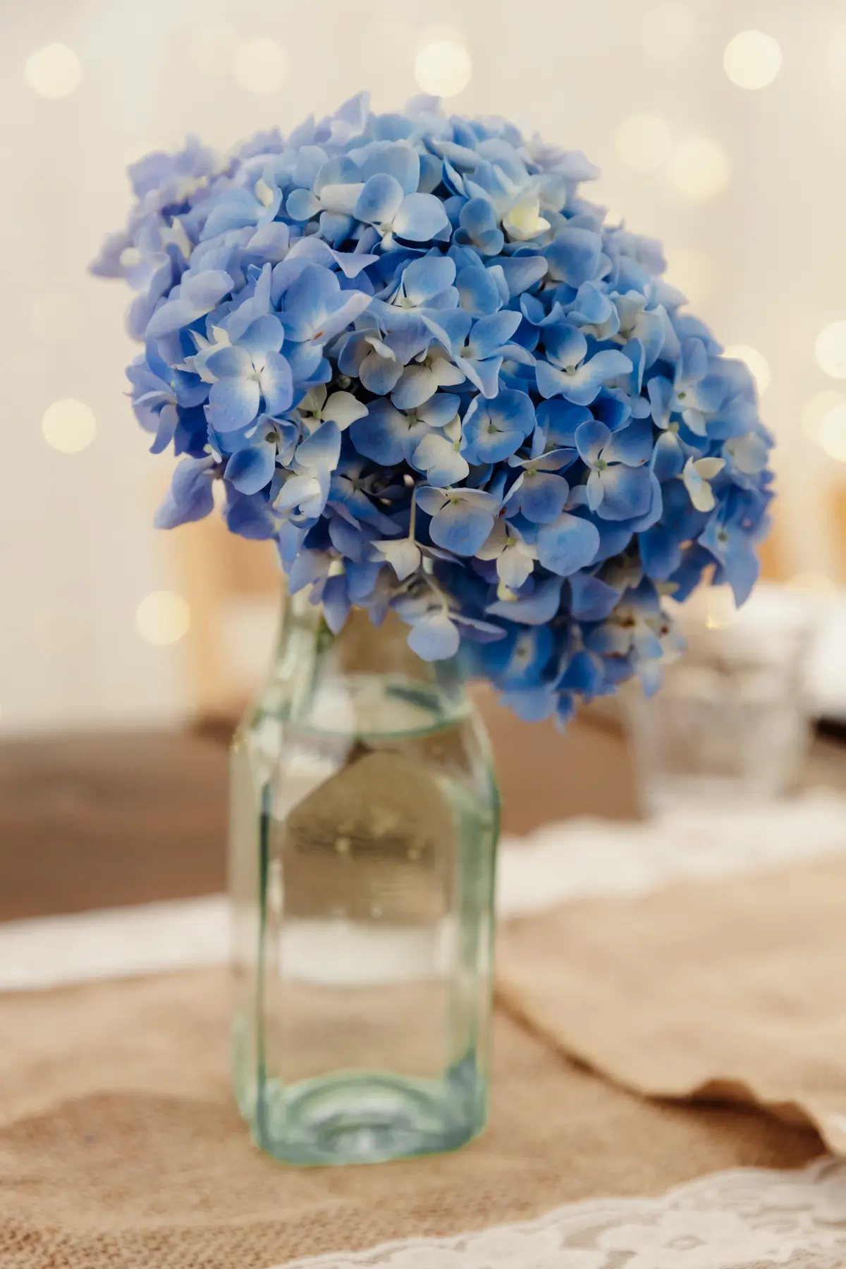 Detail shot of flowers and table décor at The Perch